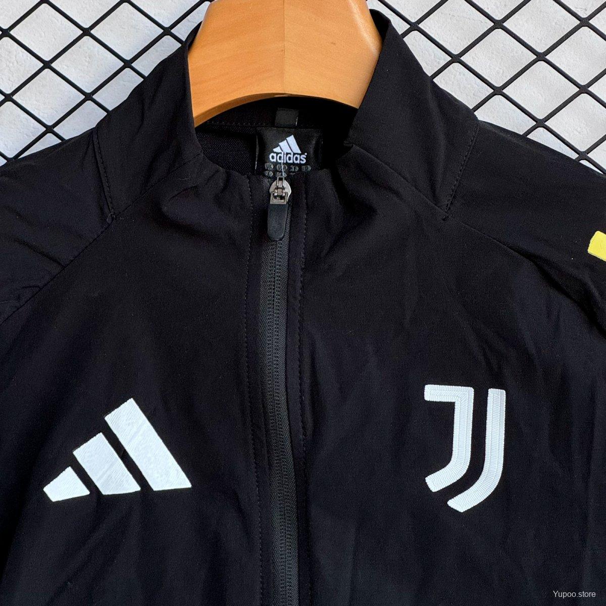 2025/26 Juventus Black Windbreaker