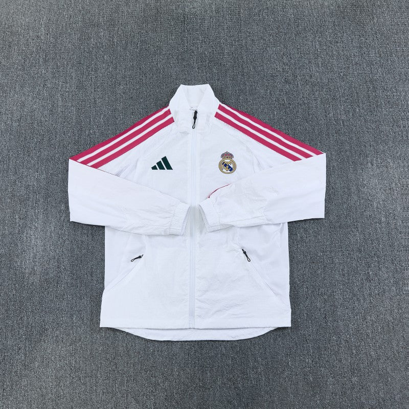 Real Madrid White Windbreaker 2027