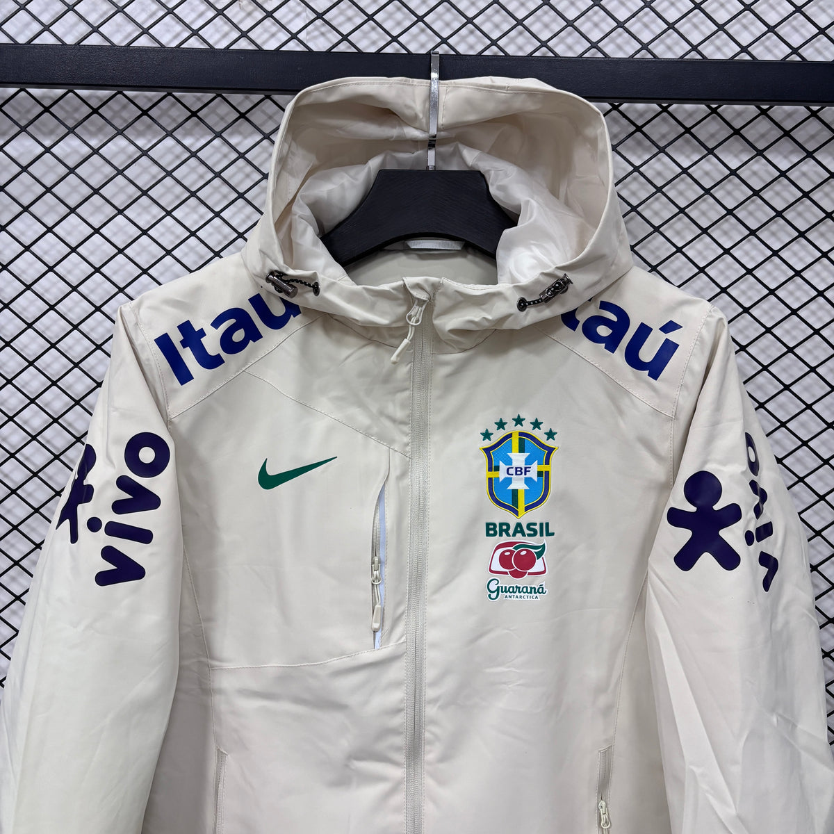 Brazil Cream White Windbreaker