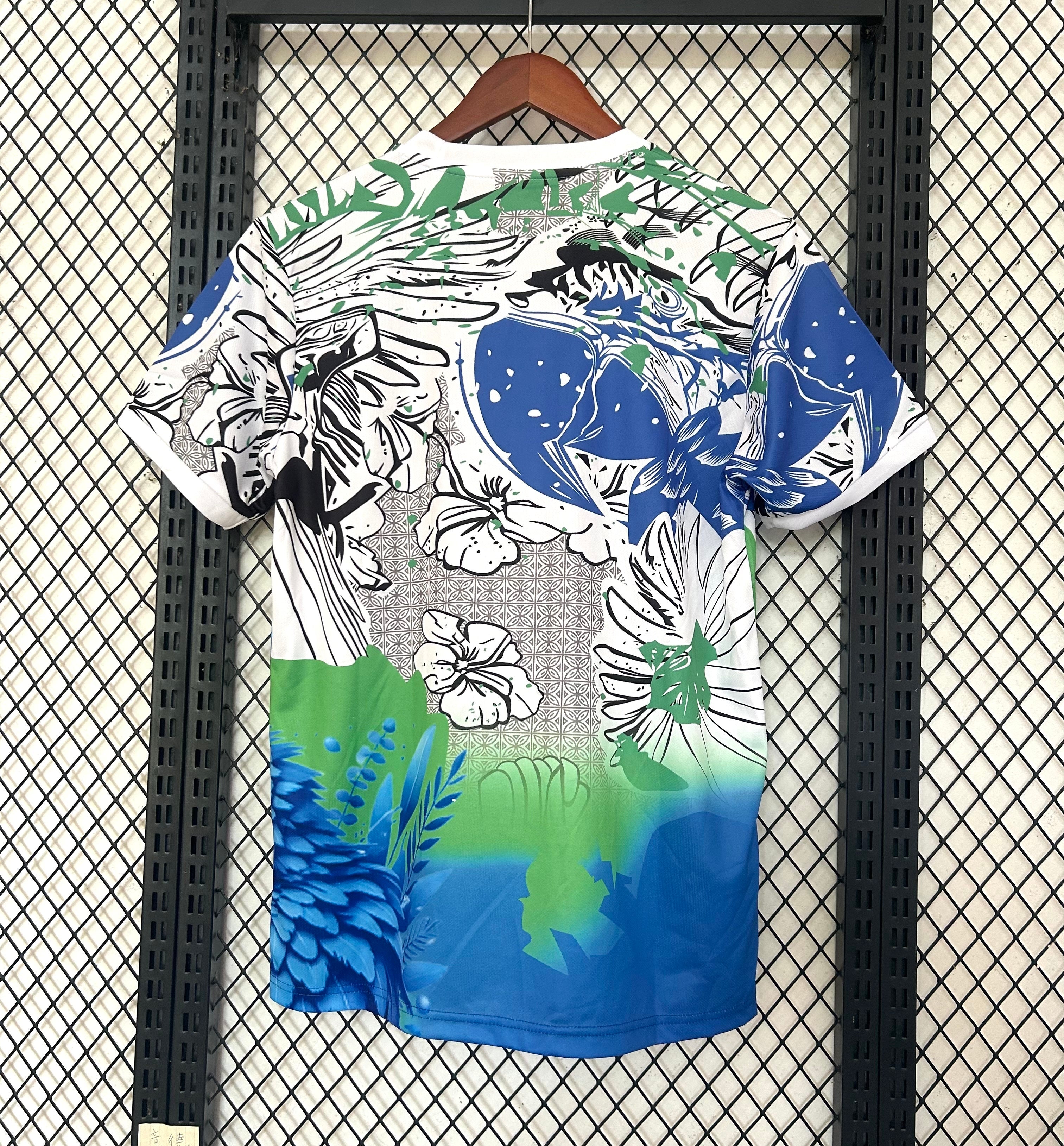 Brazil 2025/26 Special Edition Jersey White w/Blue Rio Bird