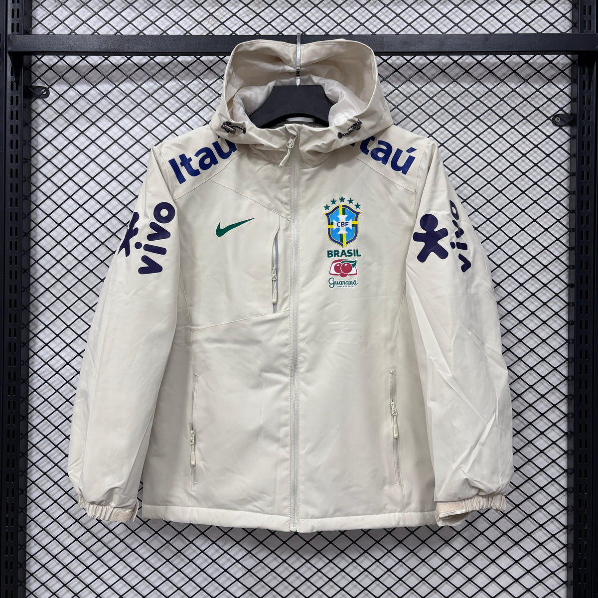 Brazil Cream White Windbreaker