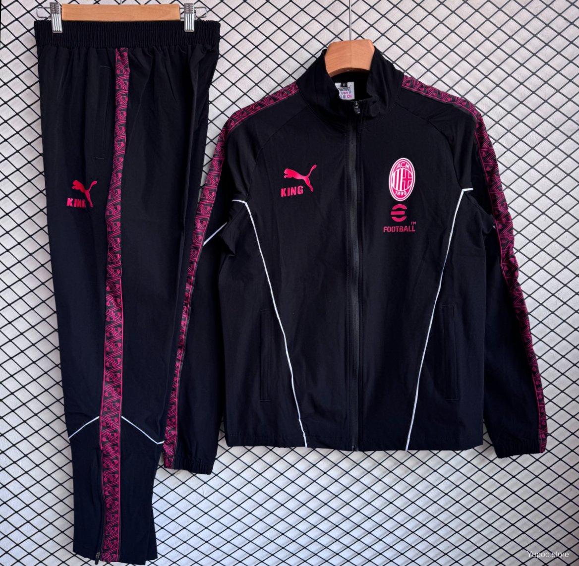 2025/26 Milan Black Windbreaker
