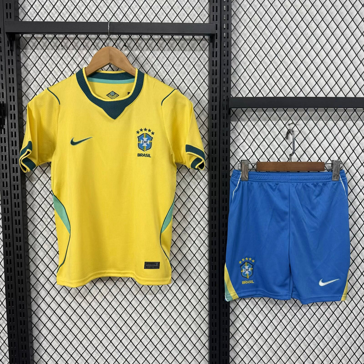 Kids Brazil Fan Version 2026 Home Jersey