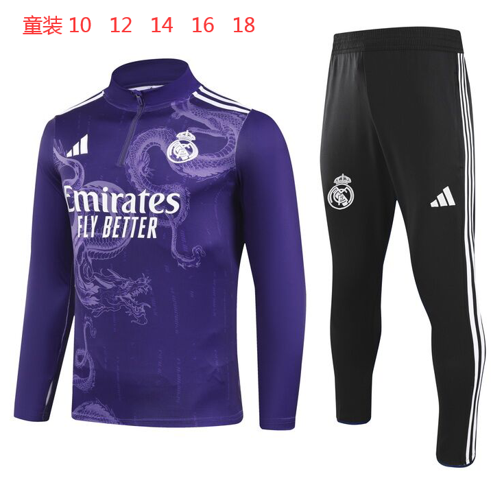 Tuta Real Madrid 2024 Viola con Dragone