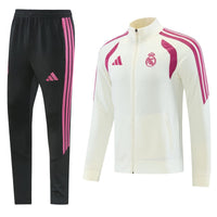 2026/27 Real Madrid White and Black Tracksuit