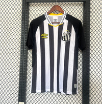 Santos 2025 Black and White Jersey