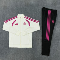 2026/27 Real Madrid White and Black Tracksuit