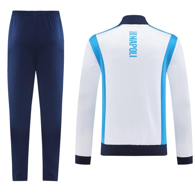 2025/26 Napoli Dark Blue and White Tracksuit