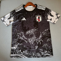 Maglia Giappone speciale nera con dragone grigio 2025