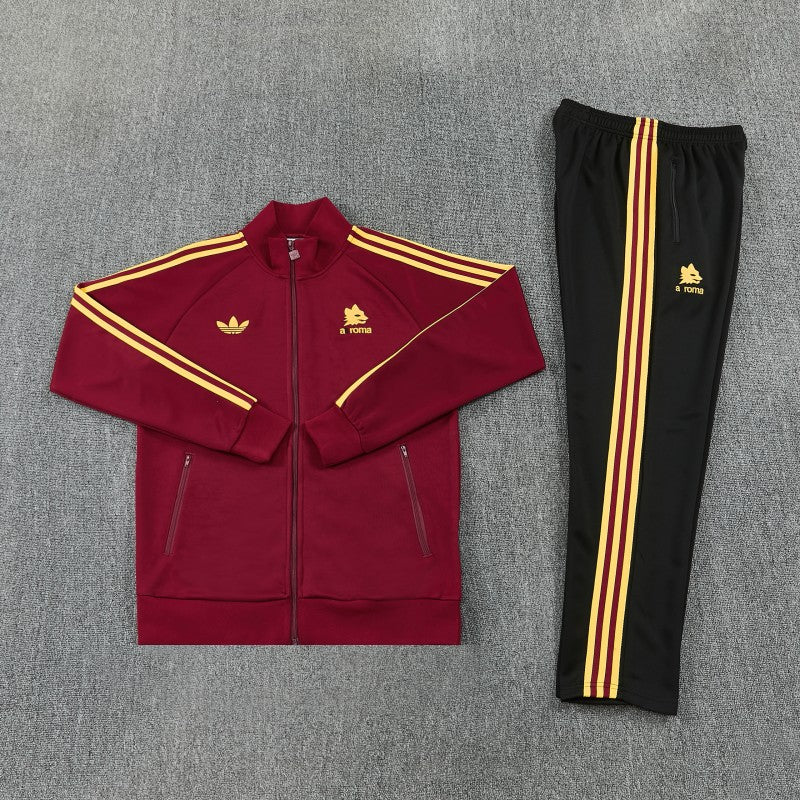 2026/27 Roma Tracksuit Red and Black