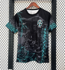 Brazil 2025/26 Special Edition Jersey Black and Blue w/Jaguar
