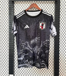 Maglia Giappone speciale nera con dragone grigio 2025