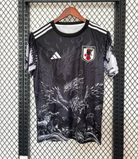 Maglia Giappone speciale nera con dragone grigio 2025