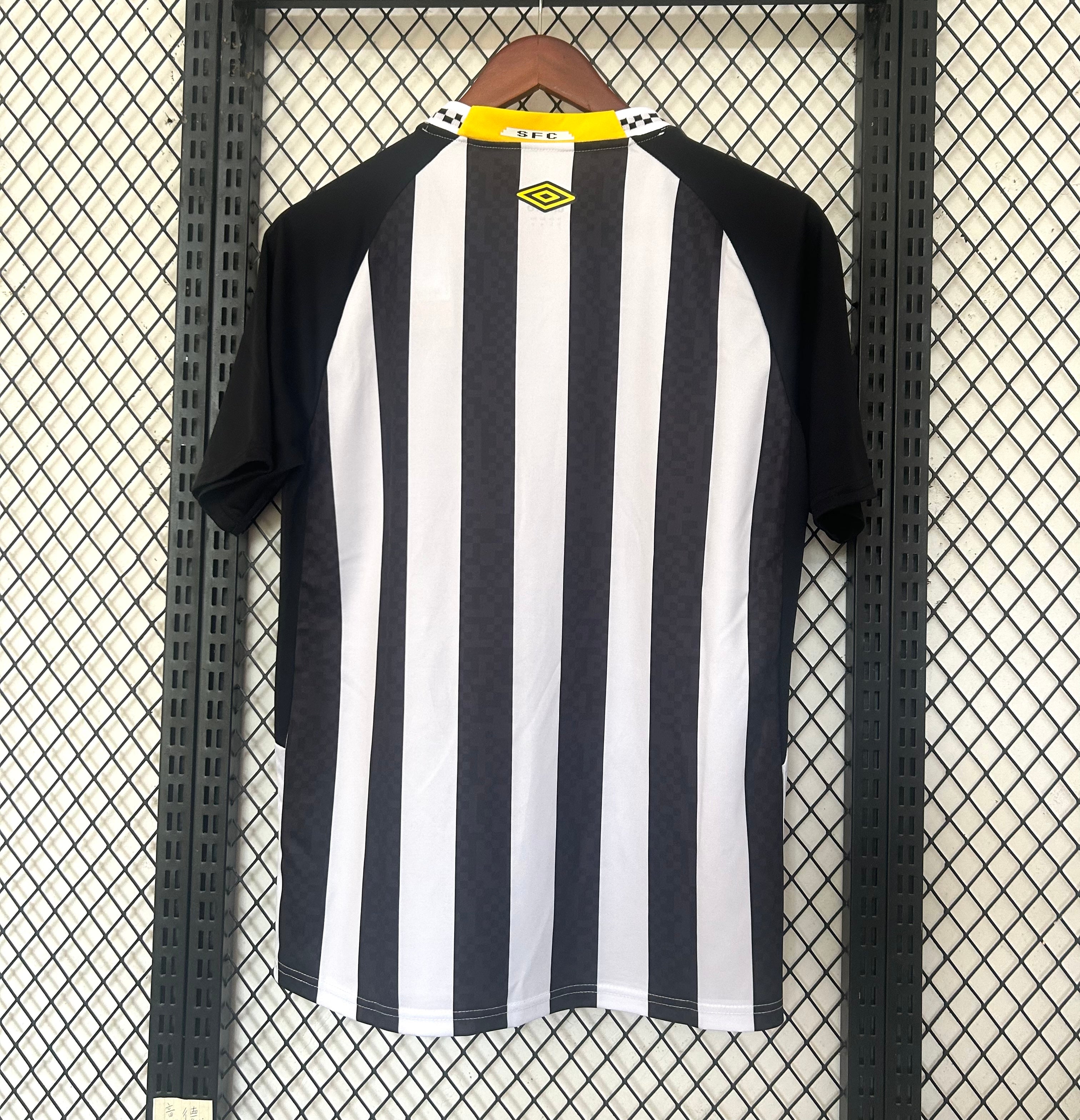 Santos 2025 Black and White Jersey