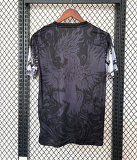 Maglia Giappone speciale nera con dragone grigio 2025