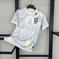 Brazil 2025/26 Special Edition Jersey White w/Christ