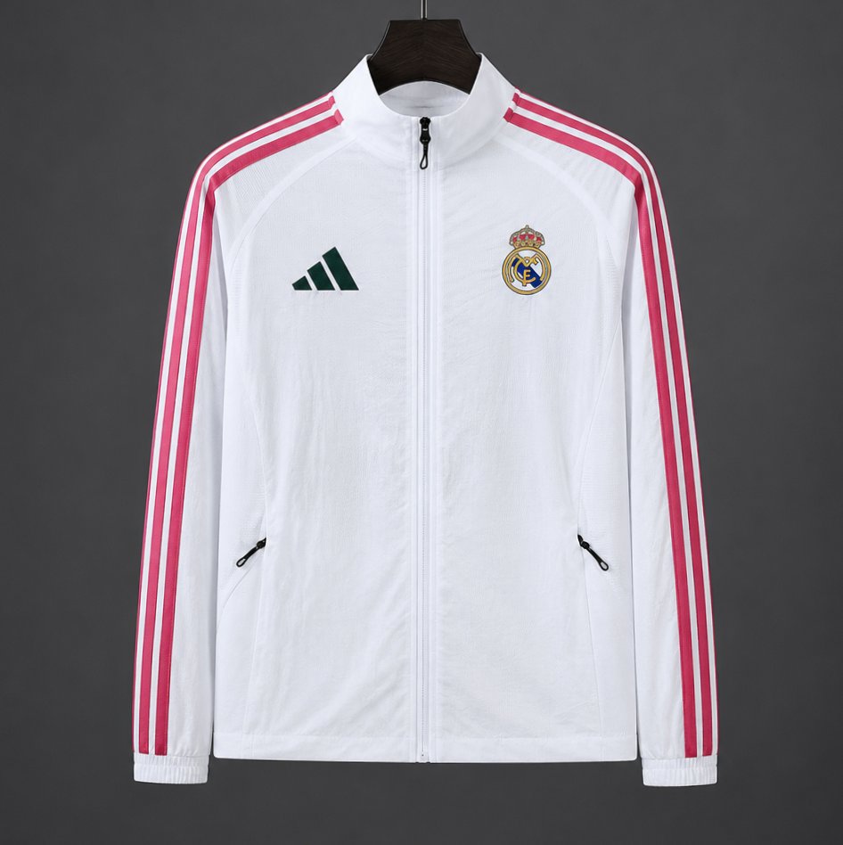 Real Madrid White Windbreaker 2027