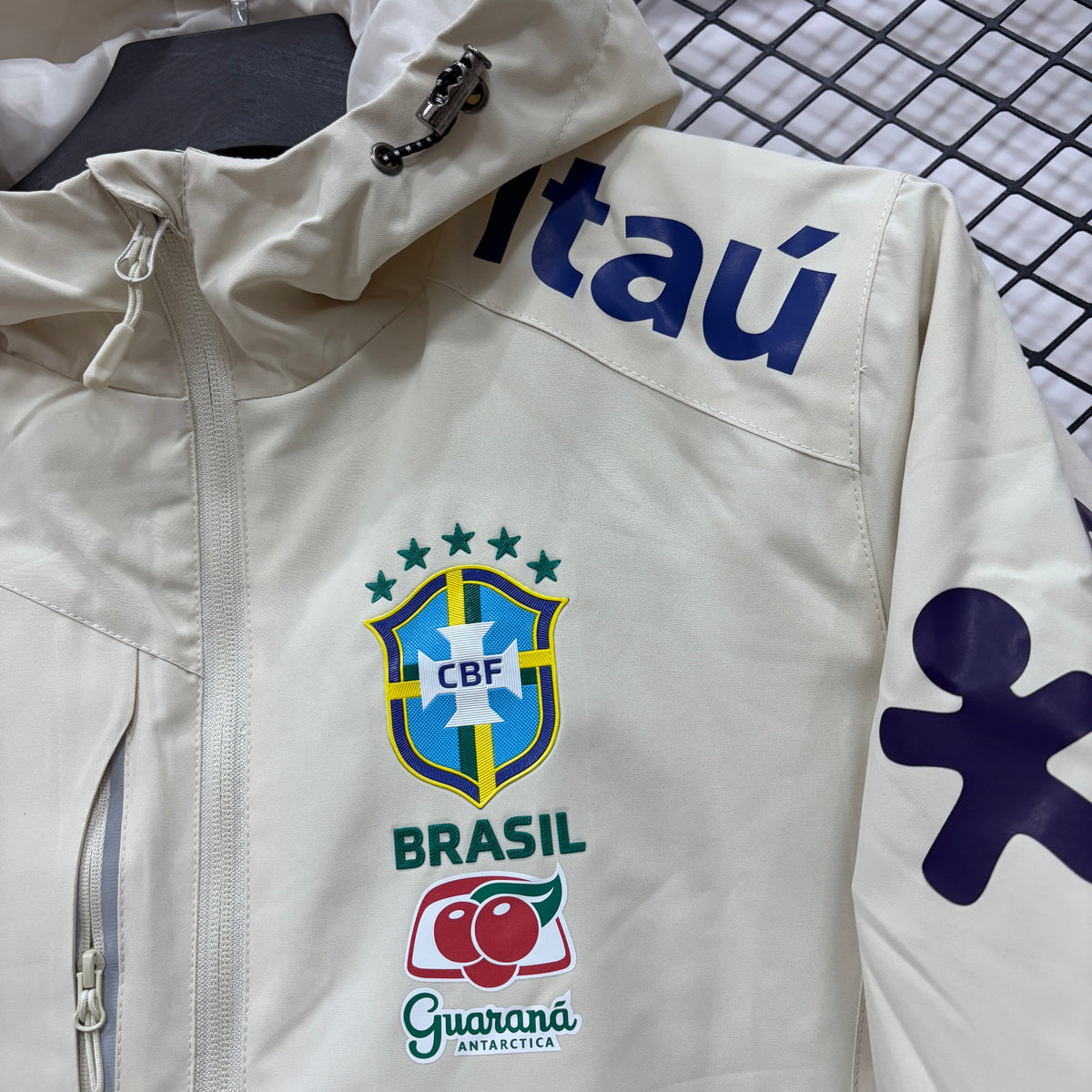 Brazil Cream White Windbreaker