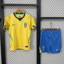 Kids Brazil Fan Version 2026 Home Jersey
