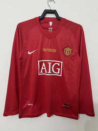 Maglia Manchester united 2007/08 Retro maniche lunghe