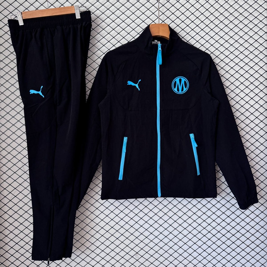 2026/27 Marseille Tracksuit Black