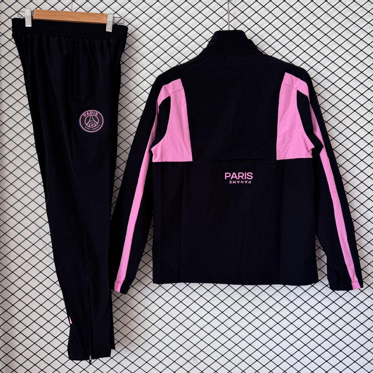 2026/27 Paris SG Tracksuit Black Pink
